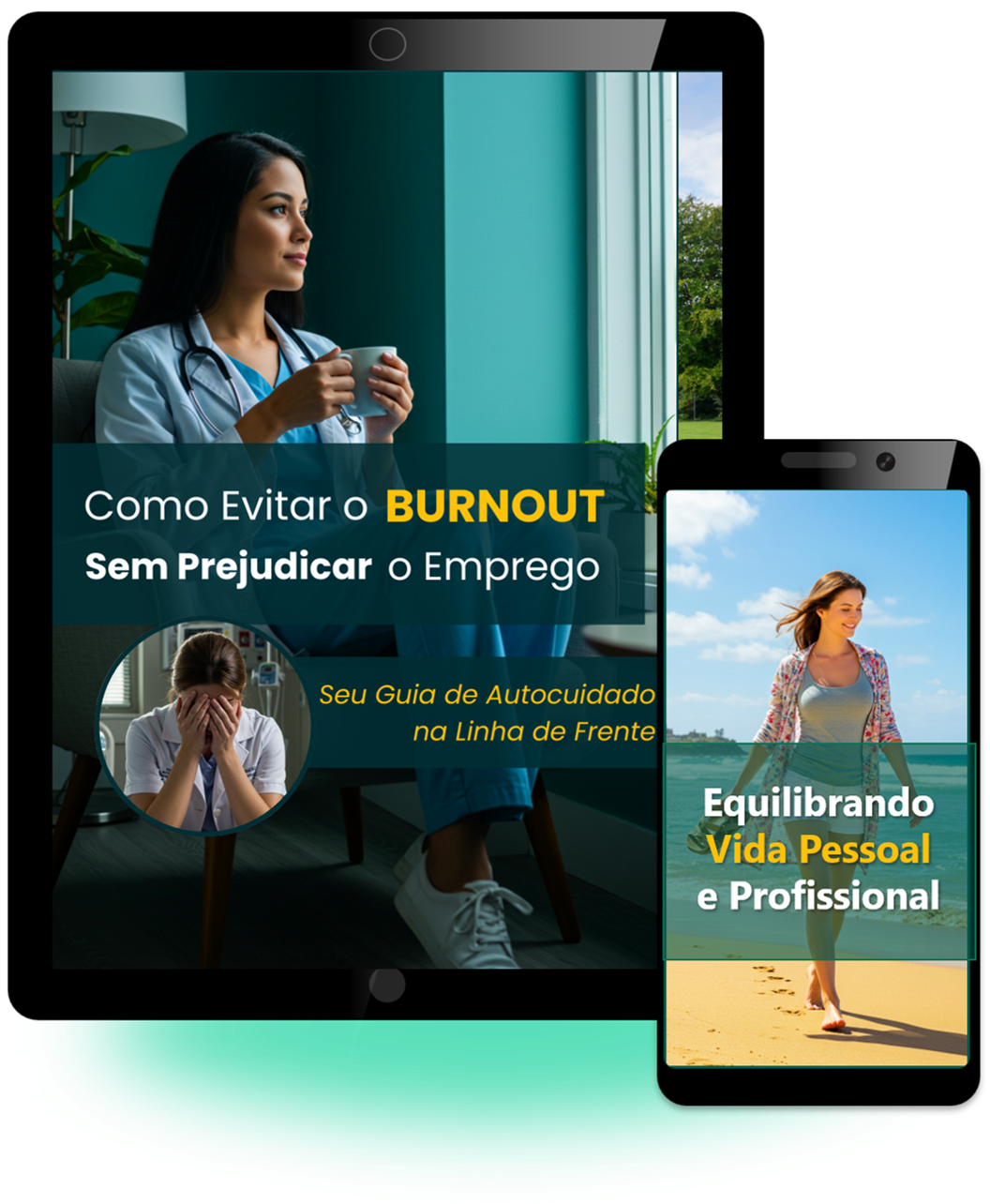 Profissional de saúde sobrecarregado